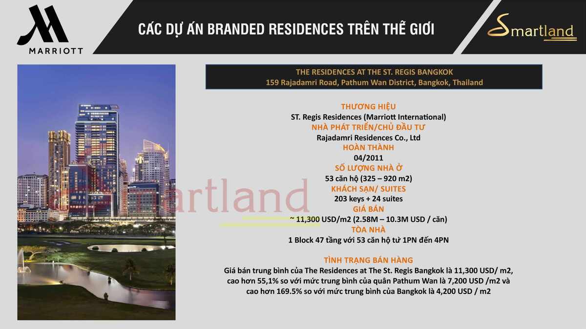 Tòa nhà THE RESIDENCES AT THE ST. REGIS BANGKOK
