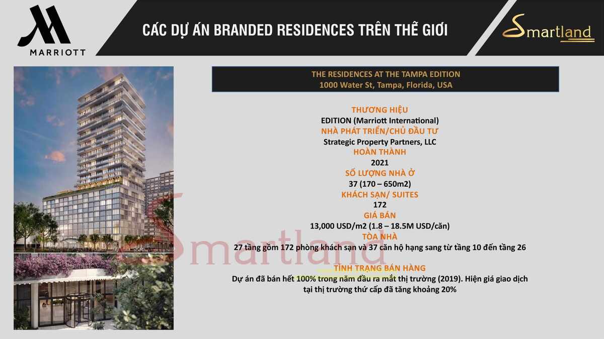 Tòa nhà THE RESIDENCES AT THE TAMPA EDITION