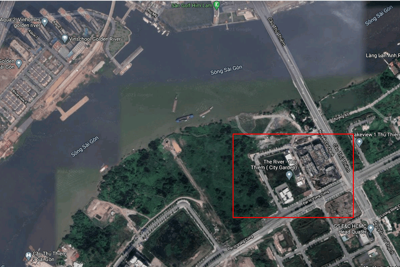 Vị trí dự án The River Thủ Thiêm giai đoạn 2.