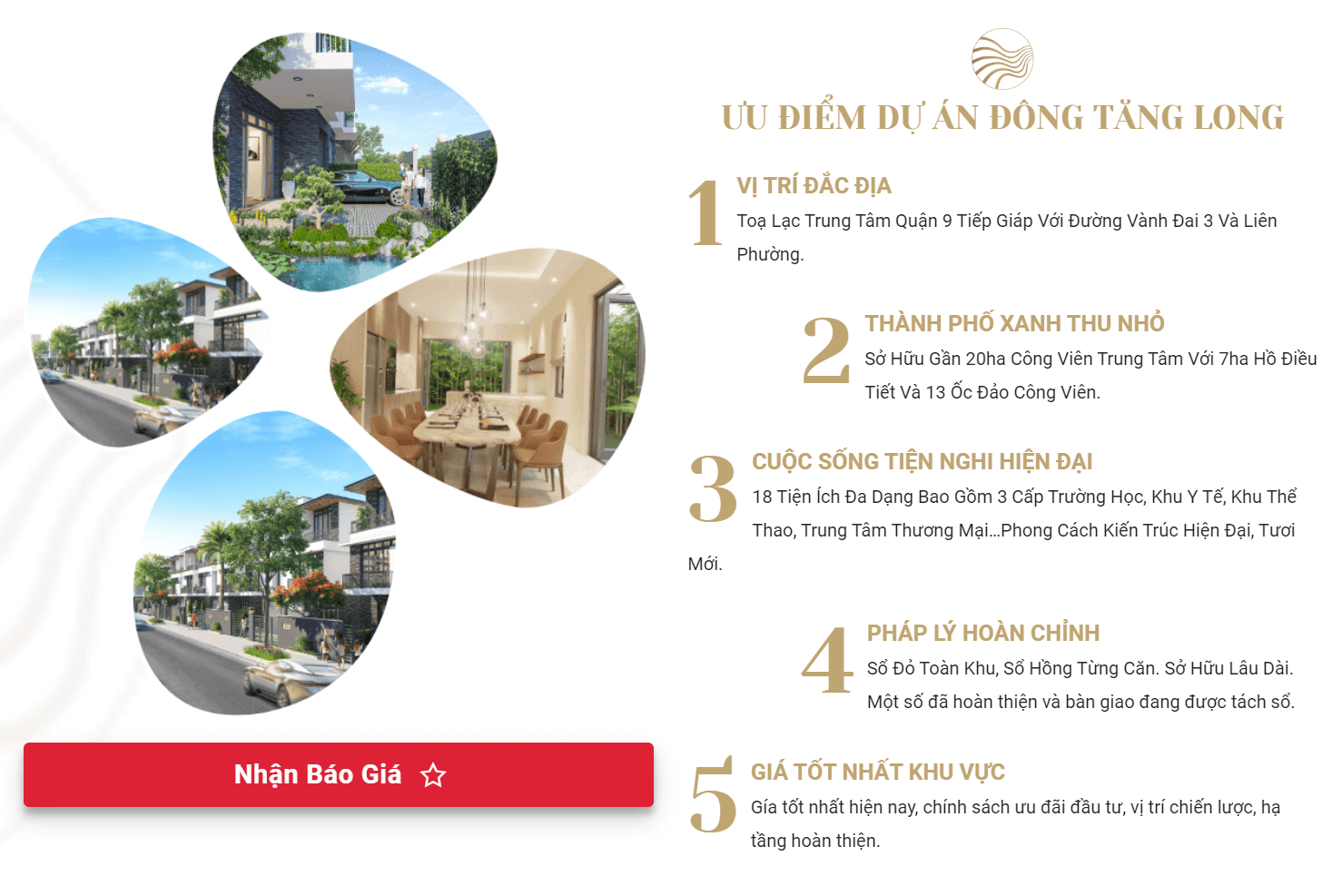 ưu điểm khu đô thị mới Đông Tăng Long