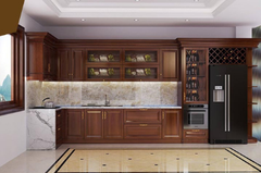 Tủ bếp gỗ Xoan đào - PD13