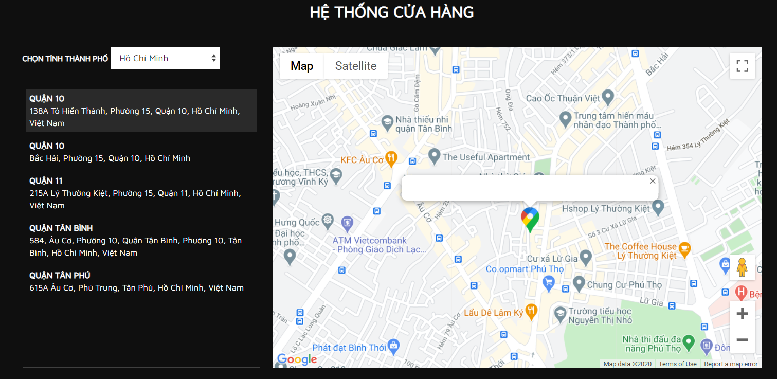 Ant Bistro Hệ thống cửa hàng