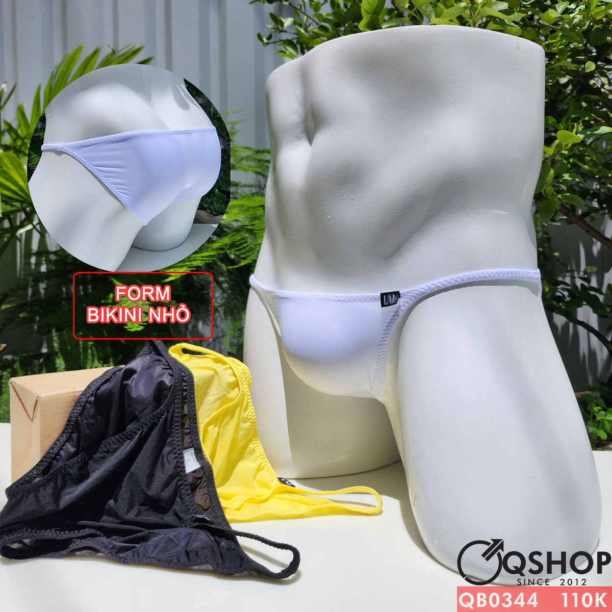 Quần lót tam giác bikini nam thun lạnh thoáng mát QB0344