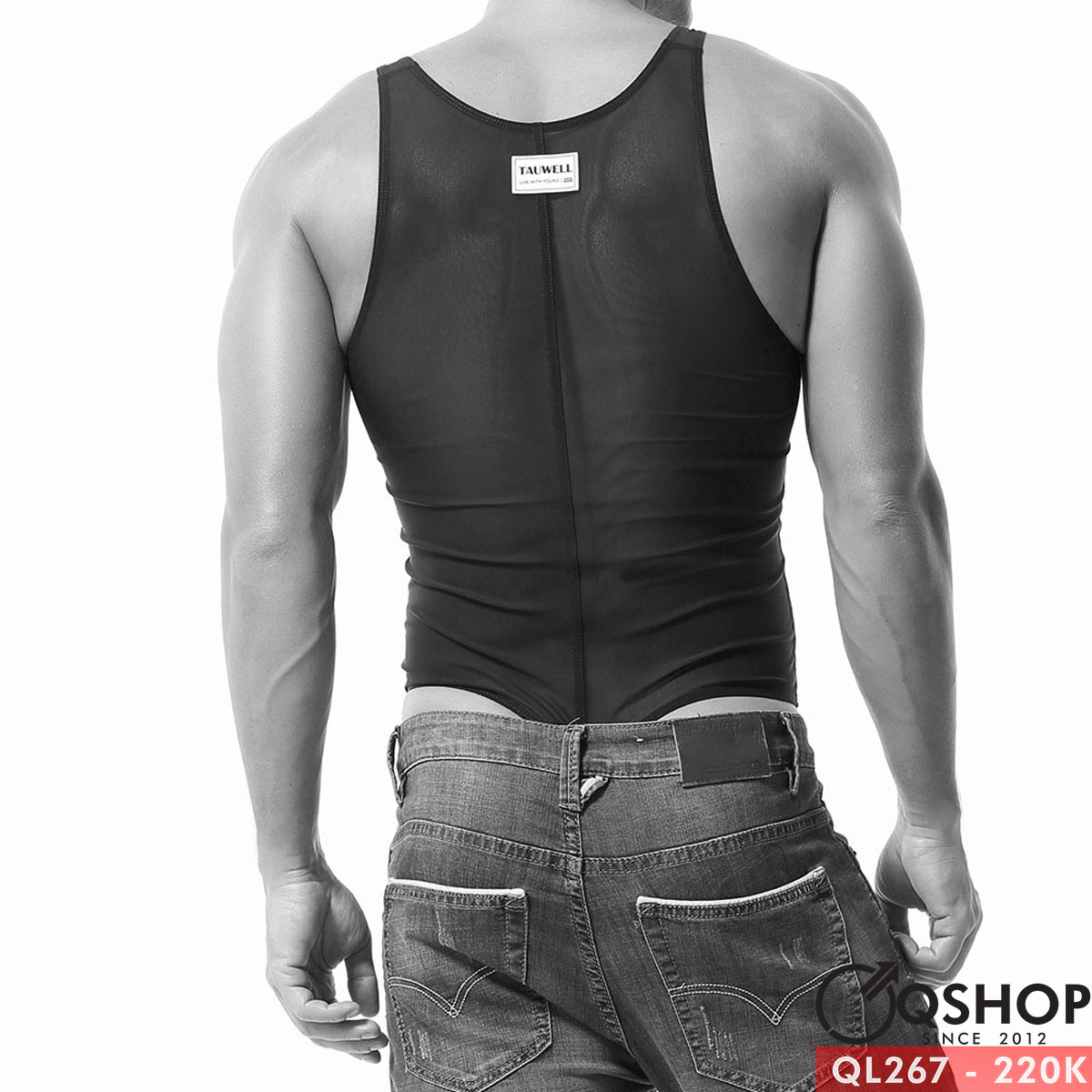 Áo liền quần lọt khe lưới mịn gợi cảm QL267