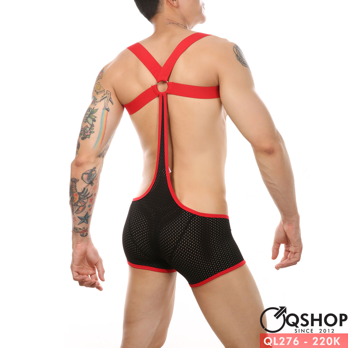 Áo liền quần thun lạnh nam sexy gợi cảm QL276