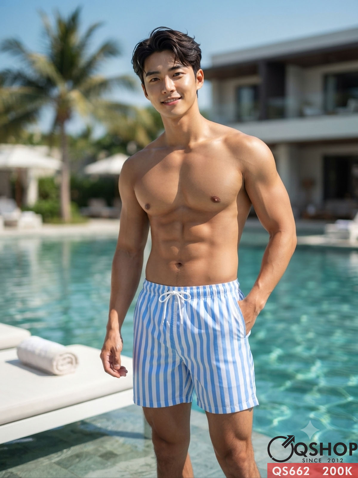 QS662 - Quần đùi nam đi biển