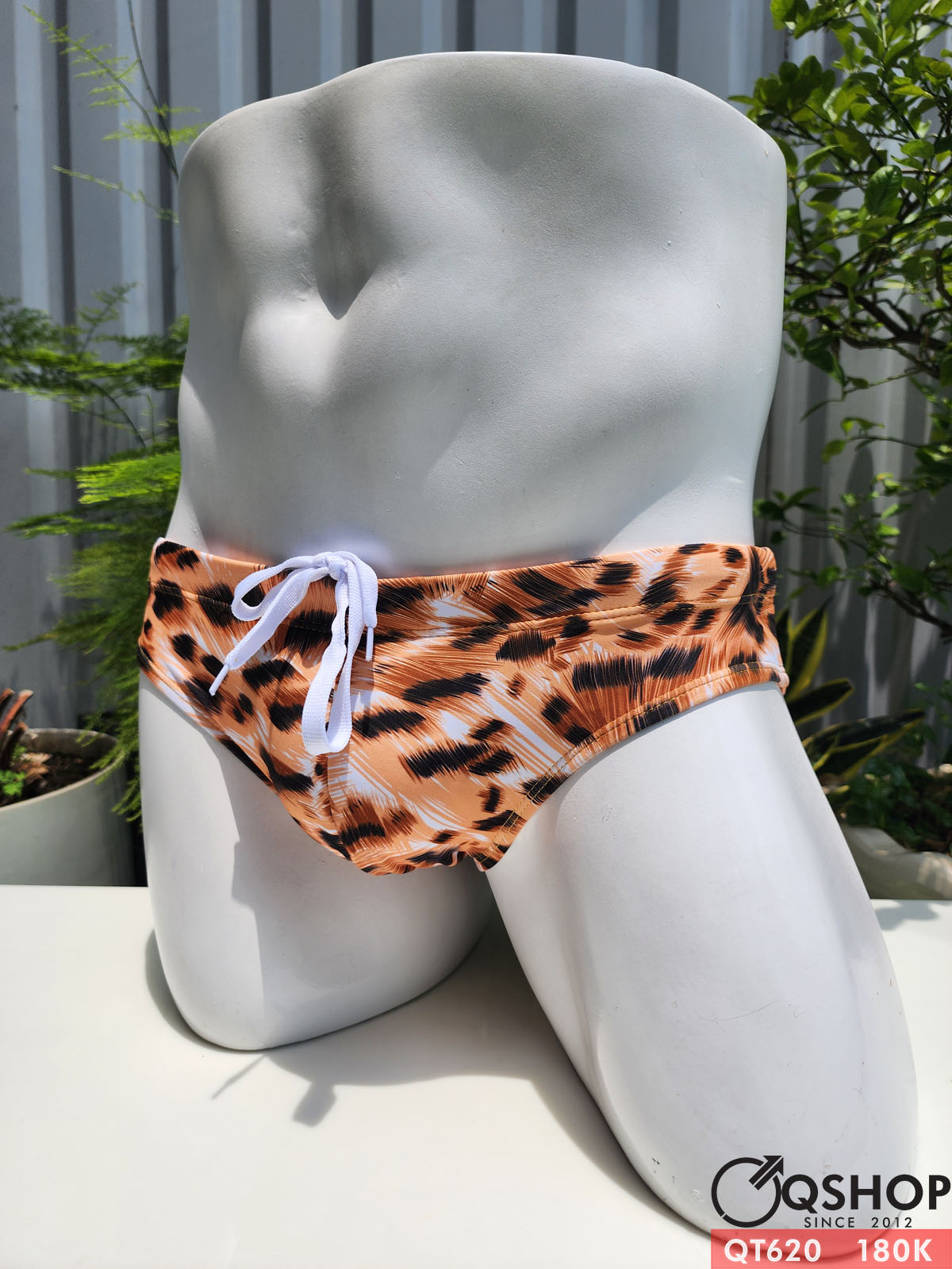 QT620 - Quần bơi nam tam giác có túi lót