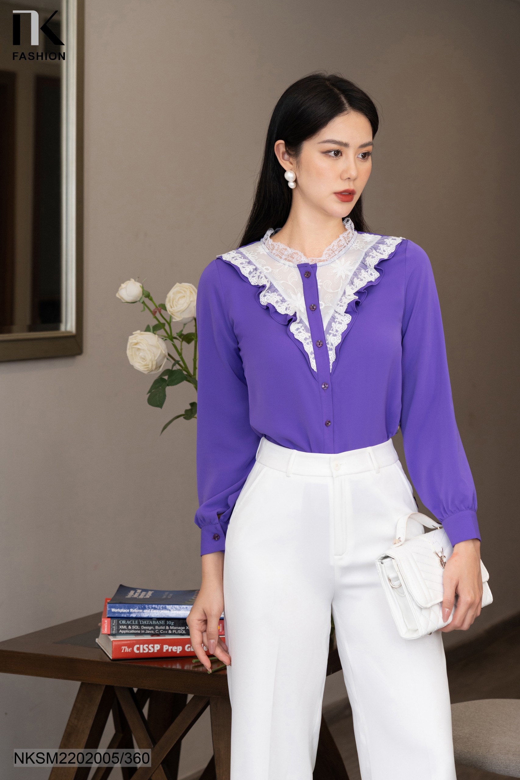 Áo sơ mi lụa nữ dài tay họa tiết sành điệu cá tính trẻ trung phong cách hàn  quốc thời trang Banamo Fashion 375  Giá Sendo khuyến mãi 115000đ  Mua