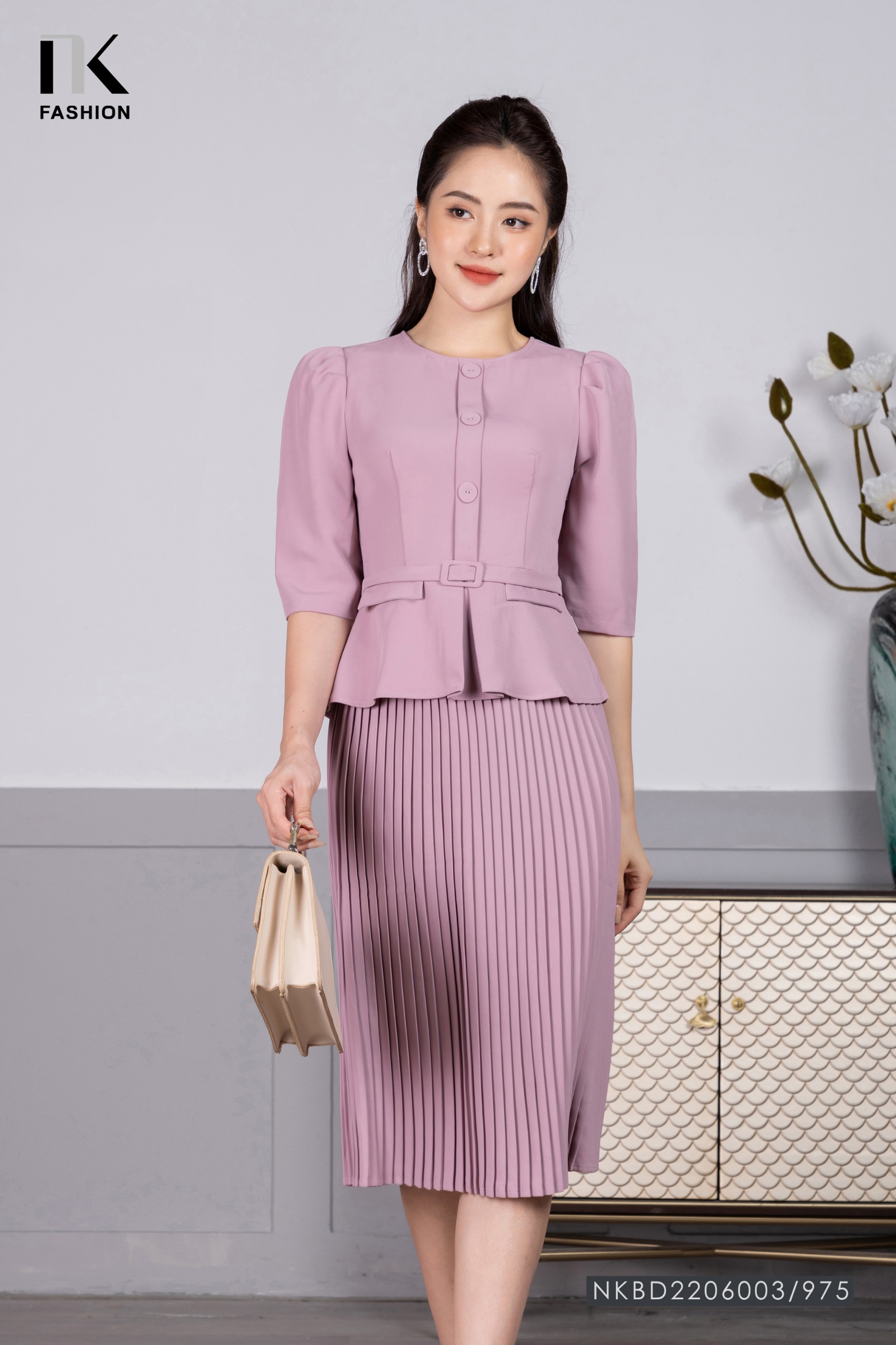 SET VÁY  ÁO PEPLUM PHỐI MÀU  The SHEA