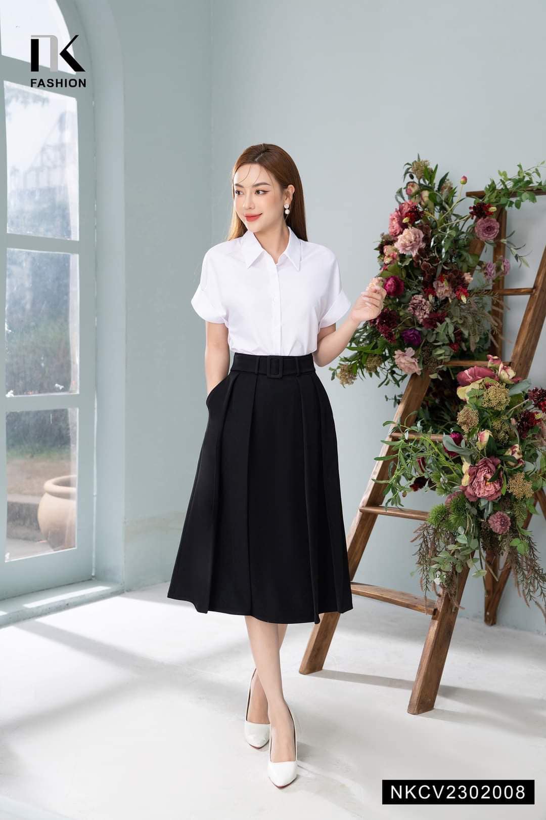 Địa chỉ sản xuất chân váy xòe công sở đẹp nhất 2020 - Shop Thái Hòa