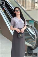 Áo Sơ Mi Tơ Cổ Sen Nhọn 2 Lớp NK Fashion Công Sở Nữ Thanh Lịch, Nữ Tính Vải Mềm Mịn NKSM2405009