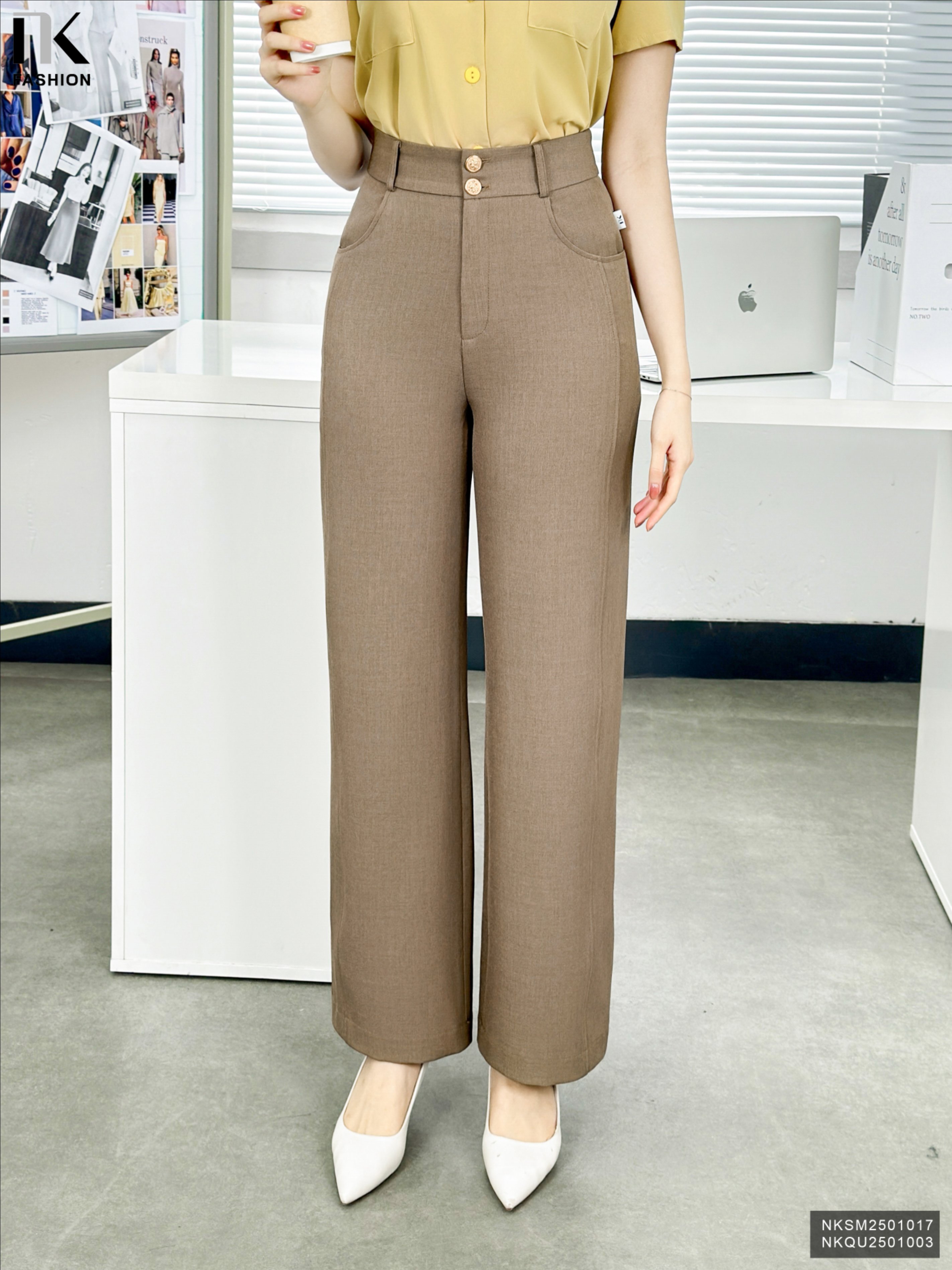 Quần Diễu Dọc Thời Trang, Sang Trọng, Cao Cấp, Chất Vải Mềm, Đứng Form NKQU2501003 ( Không bao gồm SM/PK)