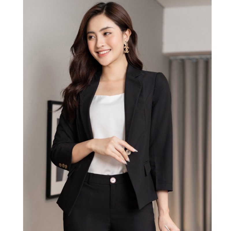 Áo vest nữ 2 lớp dài tay B959907L  Thời trang Format