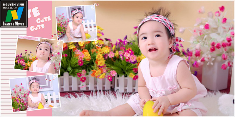 Thiết kế album ảnh cho bé yêu đẹp tại Hà Nội