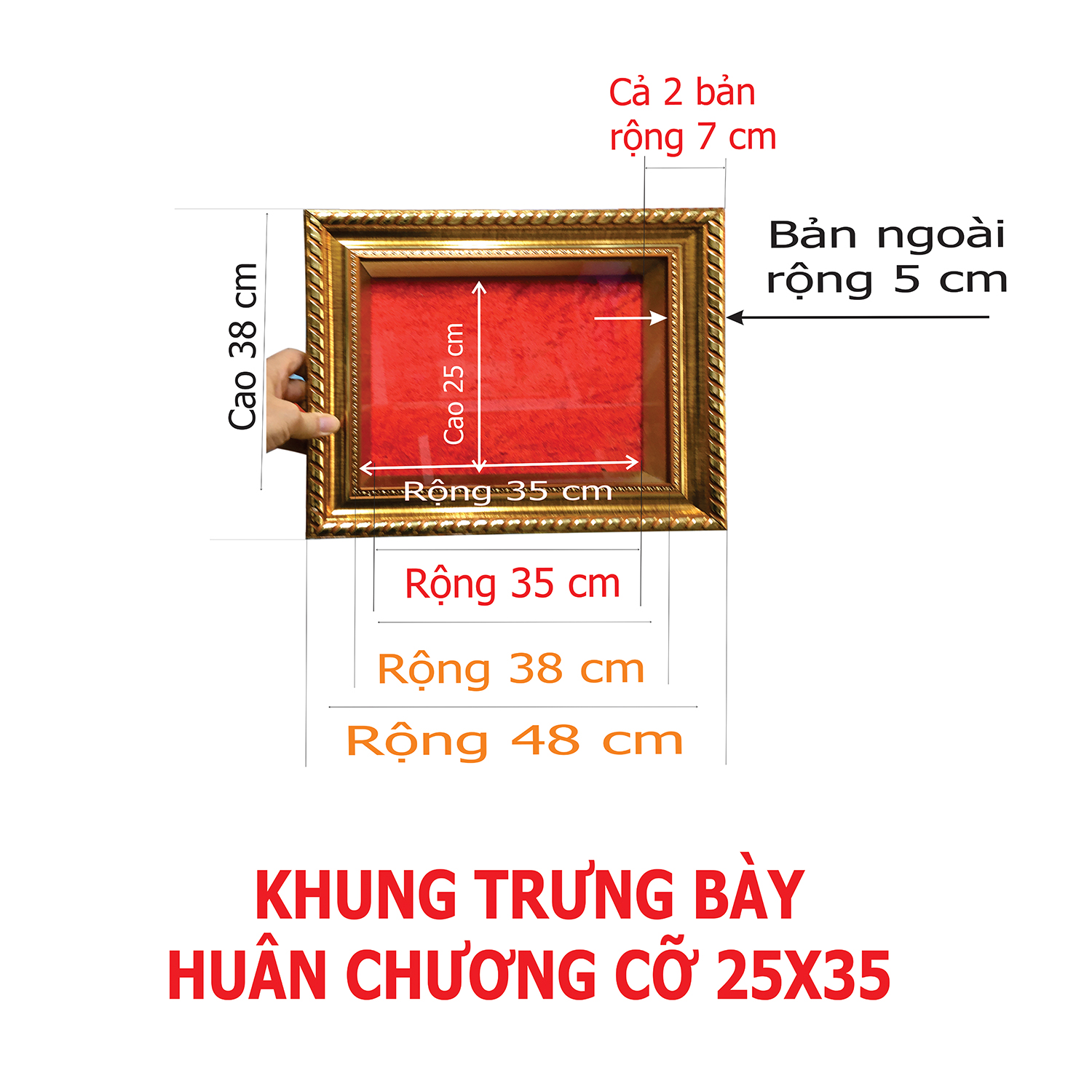 KHUNG HUY CHƯƠNG 30X40