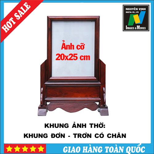 KHUNG THỜ CỠ 20X25 ĐƠN