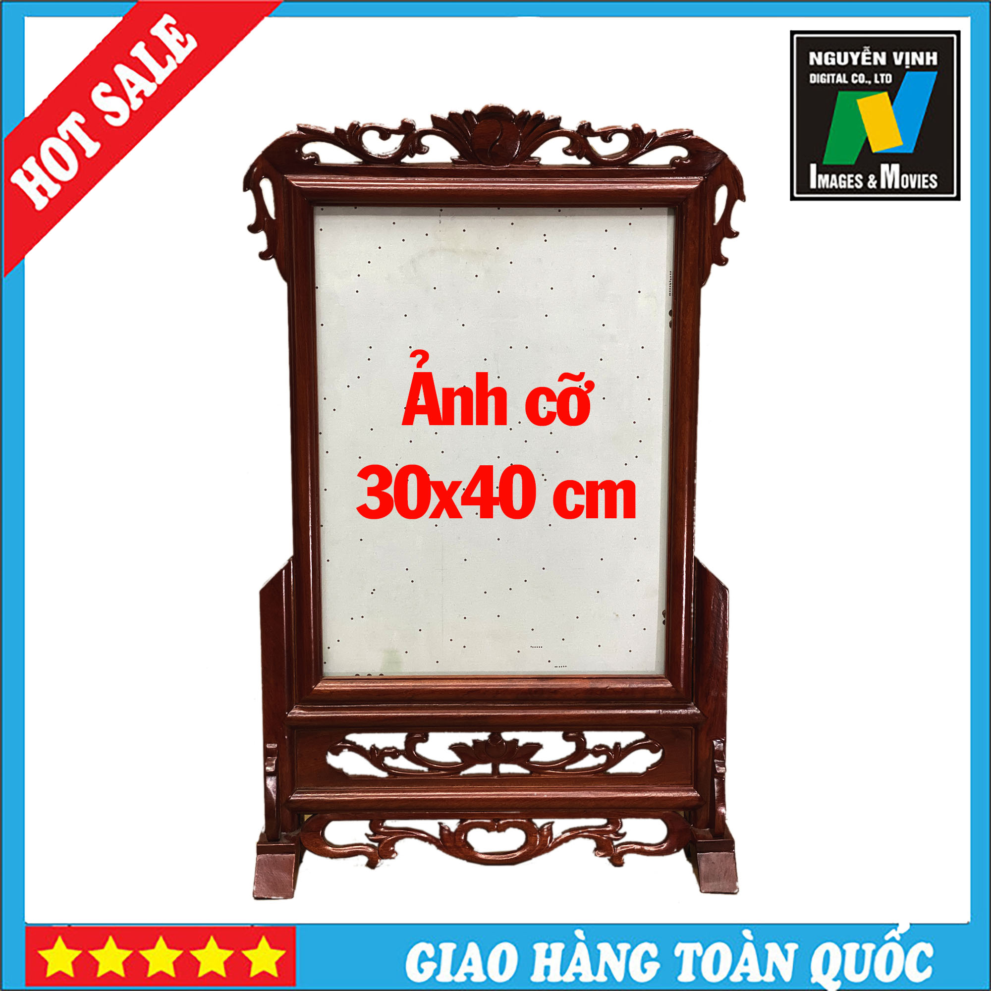KHUNG THỜ CỠ 25X35 ĐƠN