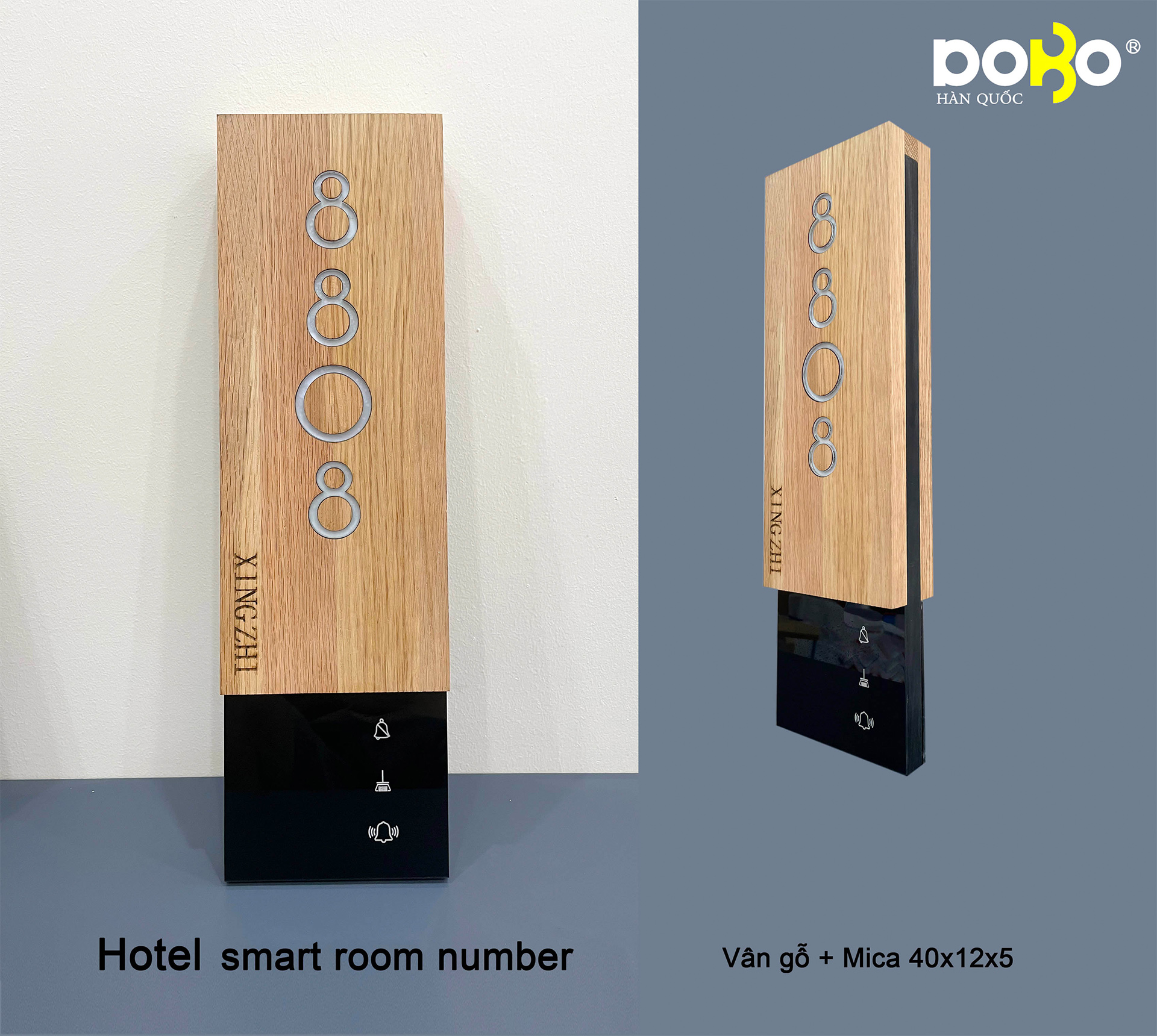 BIỂN SỐ PHÒNG KHÁCH SẠN CAO CẤP 250x250x5mm