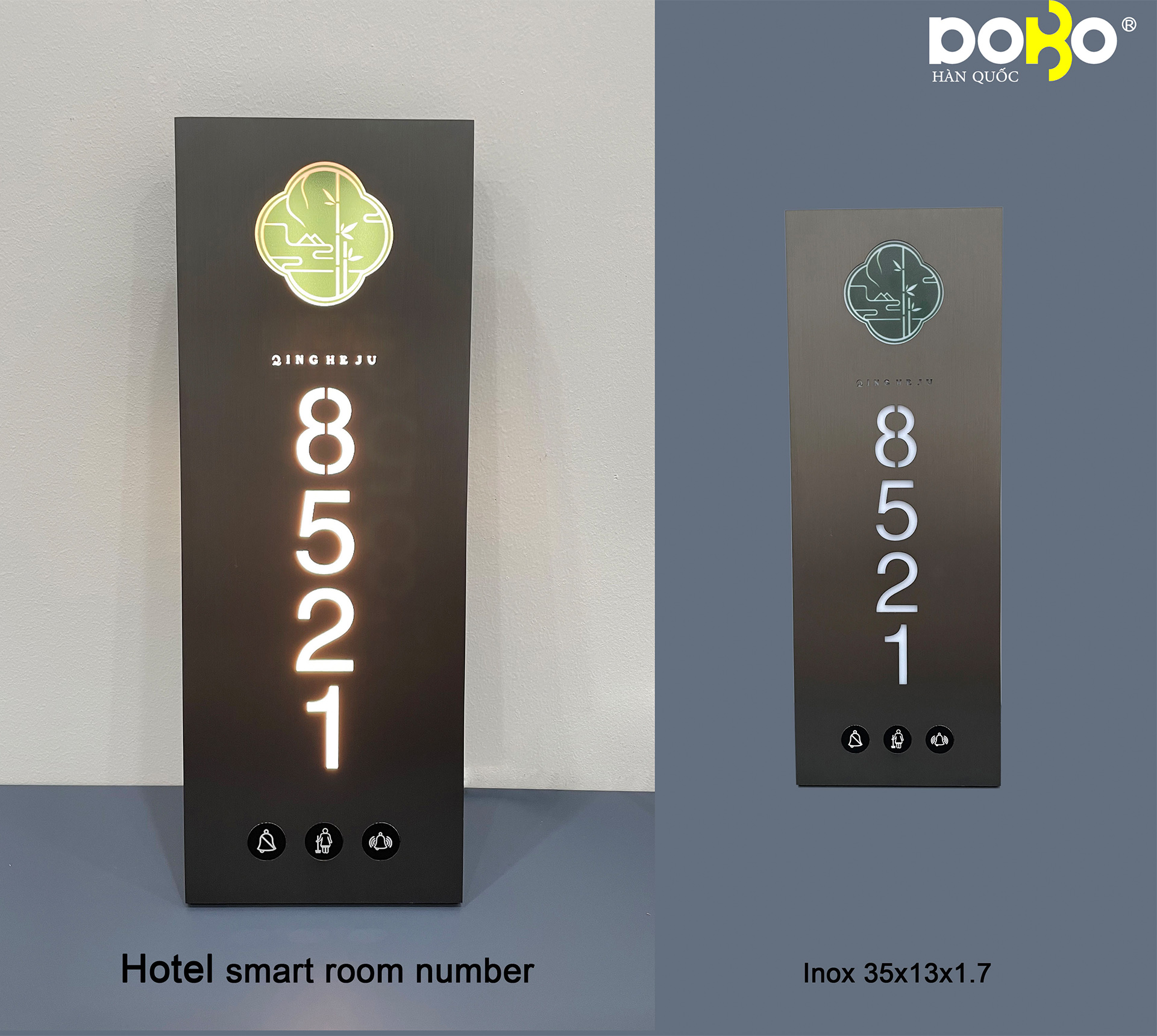 BIỂN SỐ PHÒNG KHÁCH SẠN CAO CẤP 280x120x15