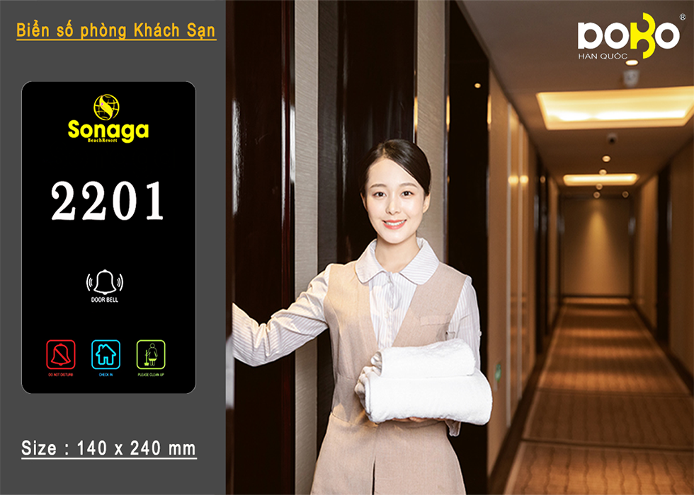 BẢNG SỐ PHÒNG ĐIỆN TỬ KHÁCH SẠN HT-130*238