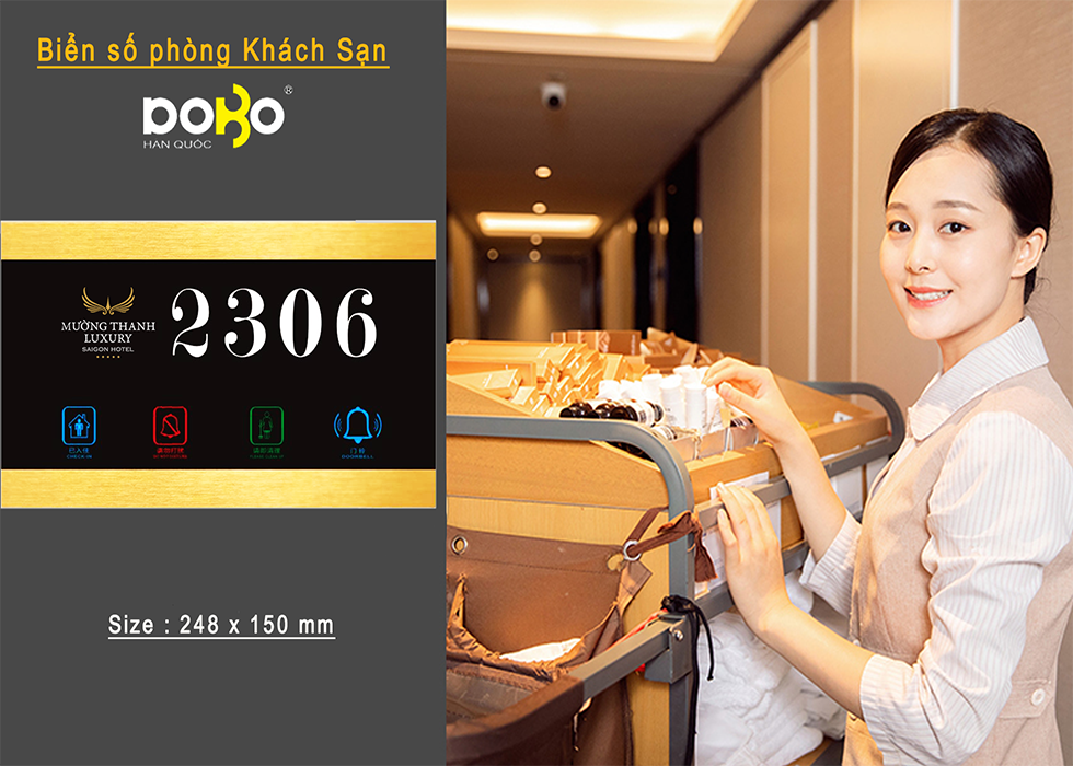 BẢNG SỐ PHÒNG ĐIỆN TỬ KHÁCH SẠN HT-130*238