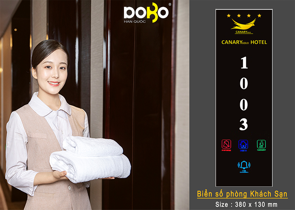 BẢNG SỐ PHÒNG ĐIỆN TỬ KHÁCH SẠN HT-130*238