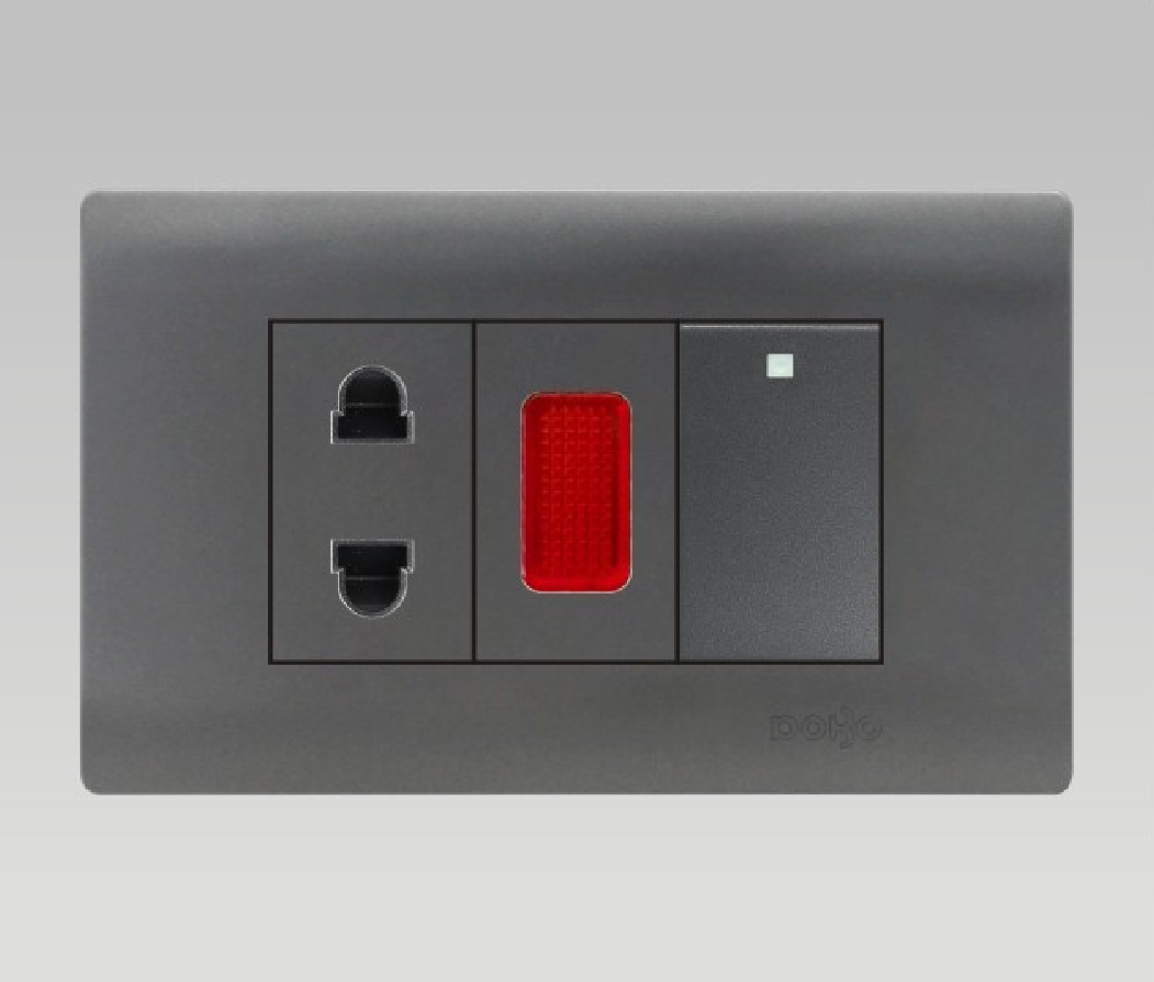 Hạt ổ cắm 2 chấu A66x-88619S