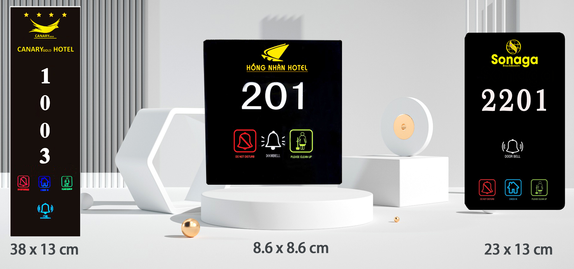 BỘ HIỂN THỊ + NÚT NHẤN CHUÔNG CẢM ỨNG  A90-88666