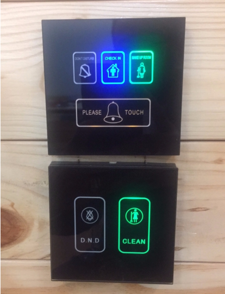 BỘ HIỂN THỊ + NÚT NHẤN CHUÔNG CẢM ỨNG  A90-88666