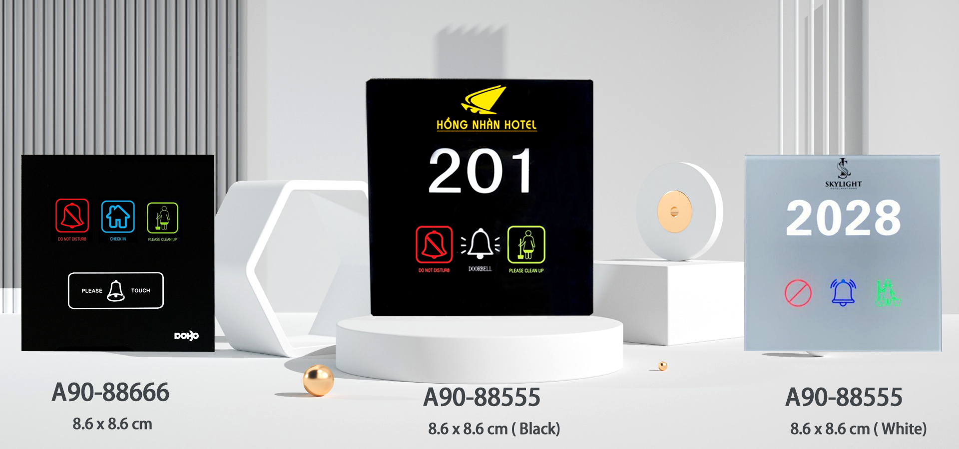 BẢNG SỐ PHÒNG ĐIỆN TỬ KHÁCH SẠN A90-88555