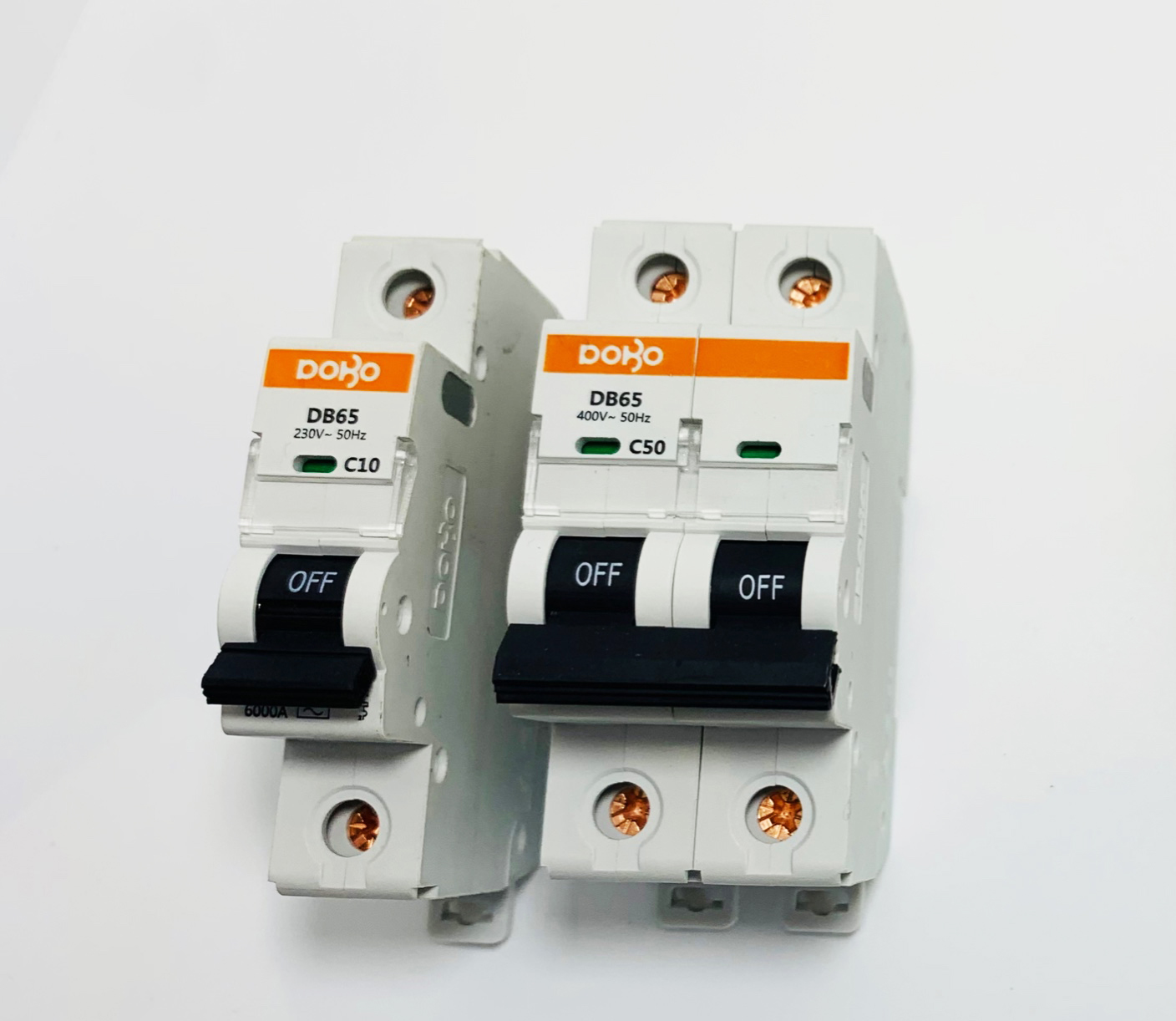 Cầu dao tự động 2 tép MCB 2P 20A 6kA DoBo Hàn Quốc DB65-88202P