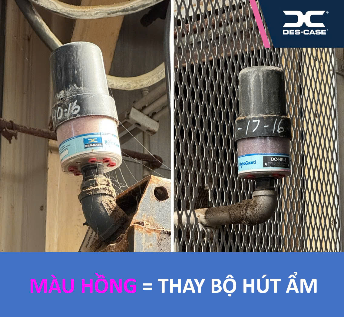 Thay thế bộ hút ẩm để đảm bảo hiệu suất máy móc