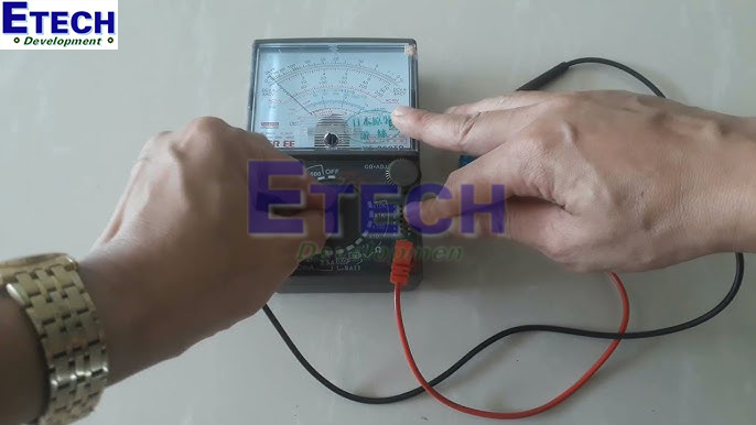 Cách đo dòng điện bằng đồng hồ vạn năng kim