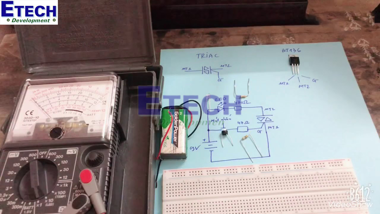 Cách đo và kiểm tra Triac bằng đồng hồ vạn năng