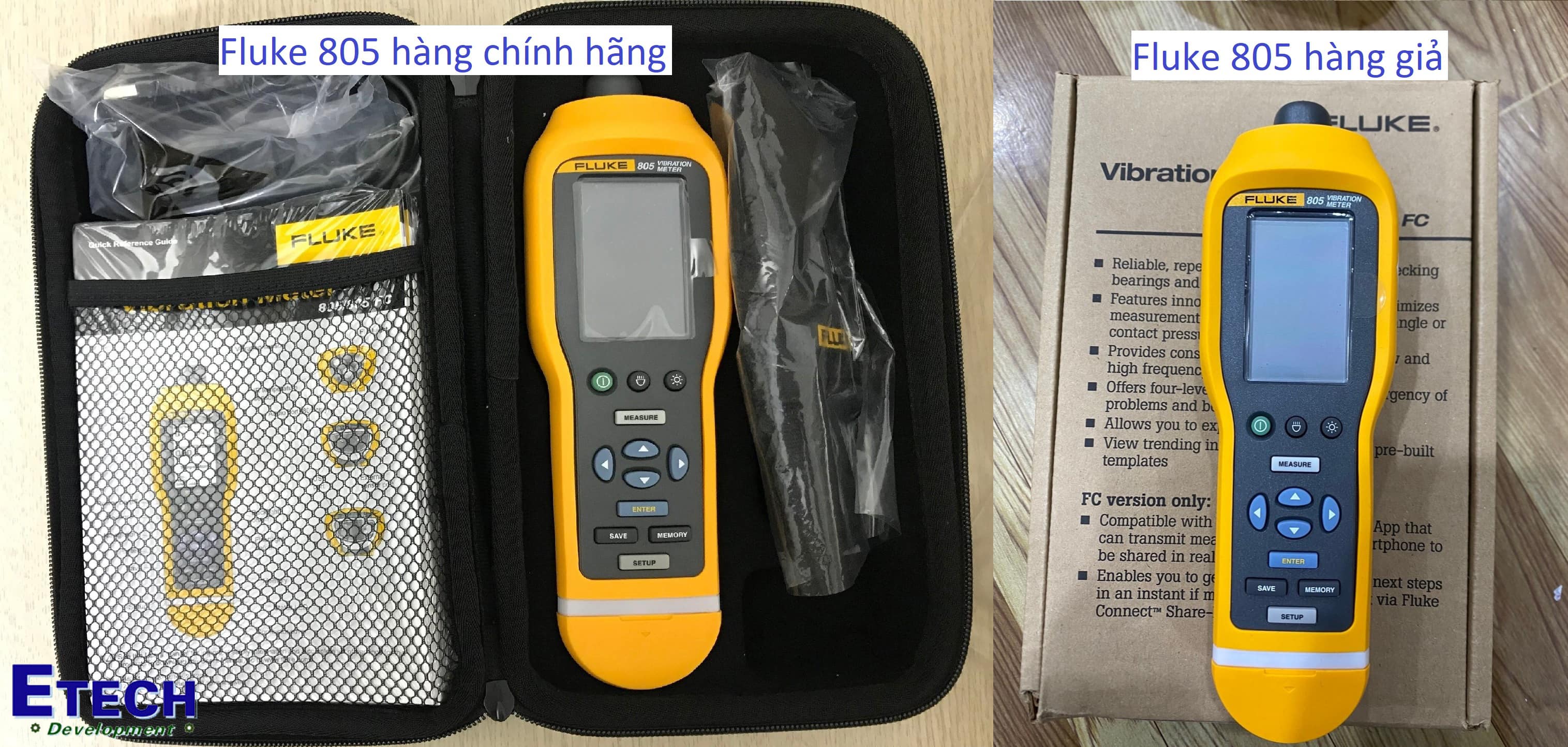 7 Cách nhận diện máy đo độ rung Fluke 805 chính hãng