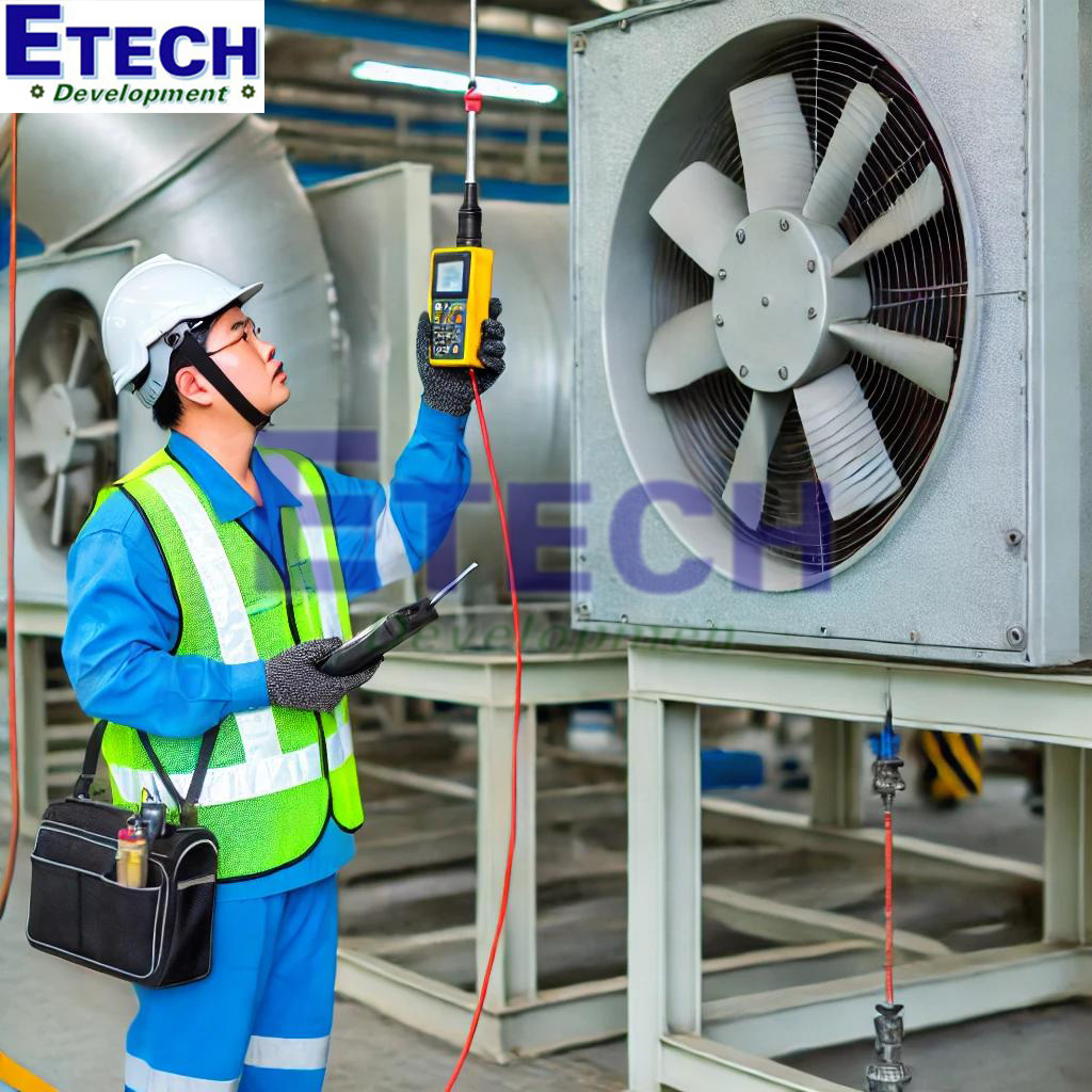 Hướng dẫn đo rung động quạt công nghiệp bằng máy đo độ rung