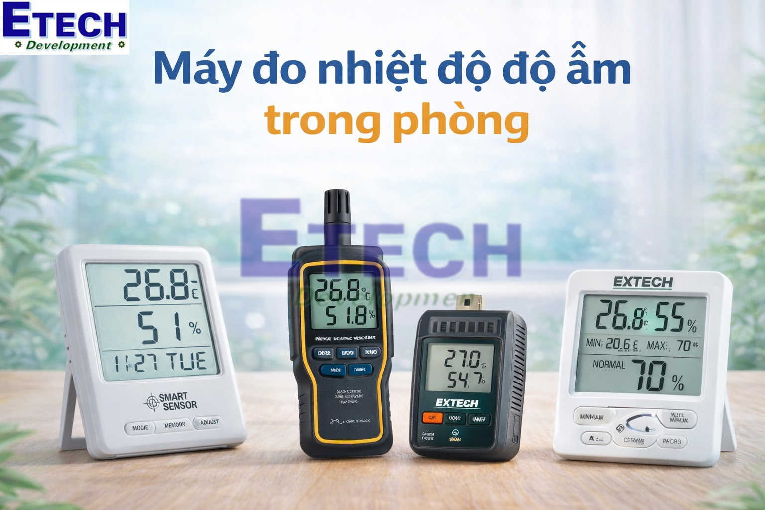 Top 4 dòng máy đo nhiệt độ độ ẩm trong phòng tốt cho gia đình và văn phòng