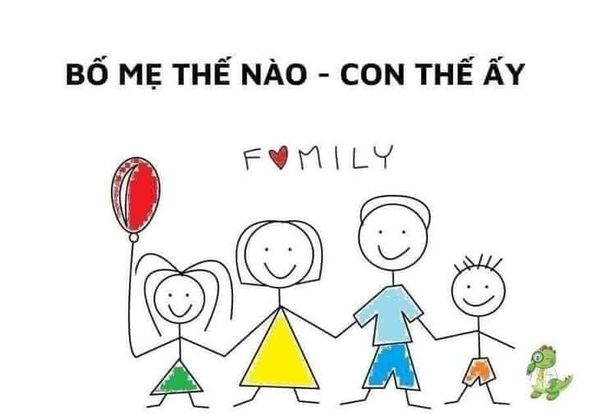 Bố mẹ thế nào con thế ấy