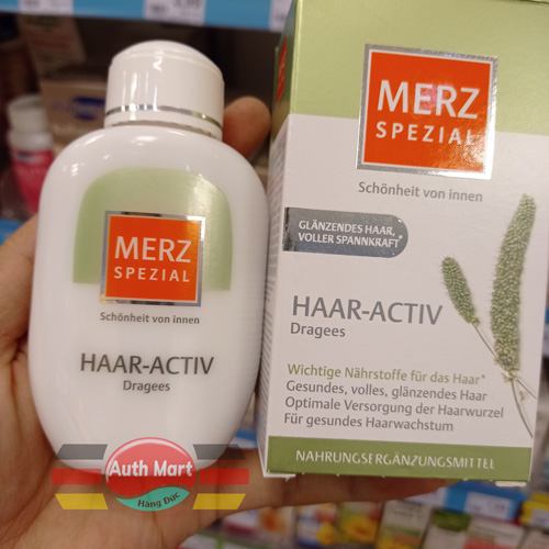 thuốc mọc toc merz spezial haar activ dragees của đức merz xanh 120 vien