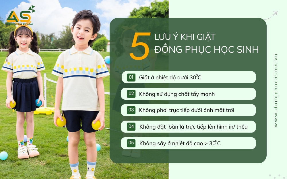 5 Lưu Ý Vàng Khi Giặt Đồng Phục Học Sinh Để Luôn Bền Đẹp Như Mới
