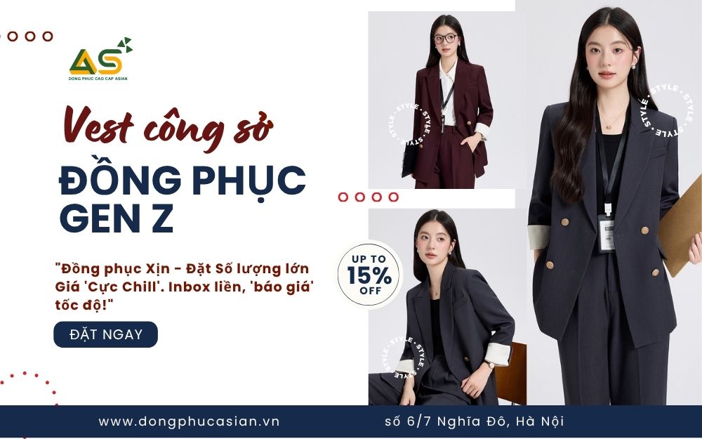 **ĐỒNG PHỤC GEN Z: ** VEST CÔNG SỞ HIỆN ĐẠI – BỘ CÁNH QUYỀN LỰC CHO THẾ HỆ MỚI