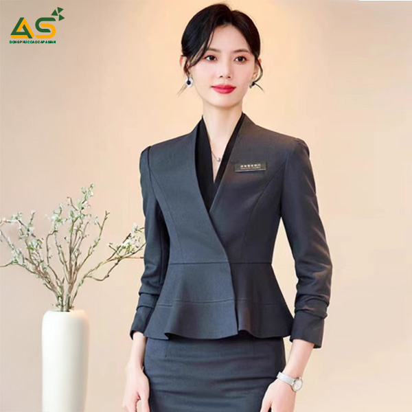 Bộ Đồng Phục Áo Vest Nam Nữ Công Sở Thiết Kế Cao Cấp, Tôn Dáng  - VNN 25 | Asian Uniforms