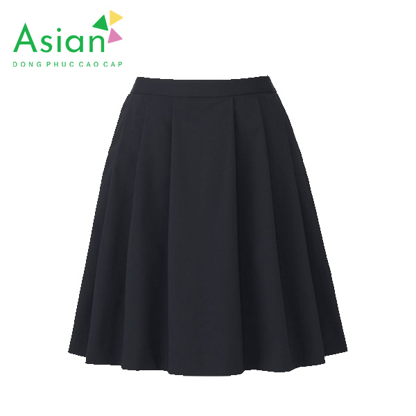 Bán sỉ Chân váy xếp ly dáng dài mầu đen cho học sinh size 5-15