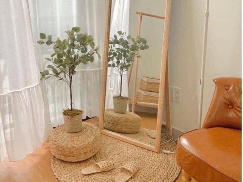 Tân trang ngôi nhà theo phong cách đồng quê với các đồ decor từ cói