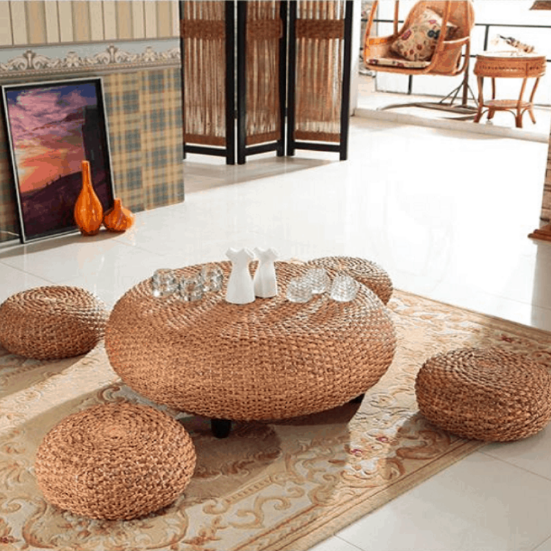 Đôn cói - Đưa thiên nhiên vào trong phòng khách