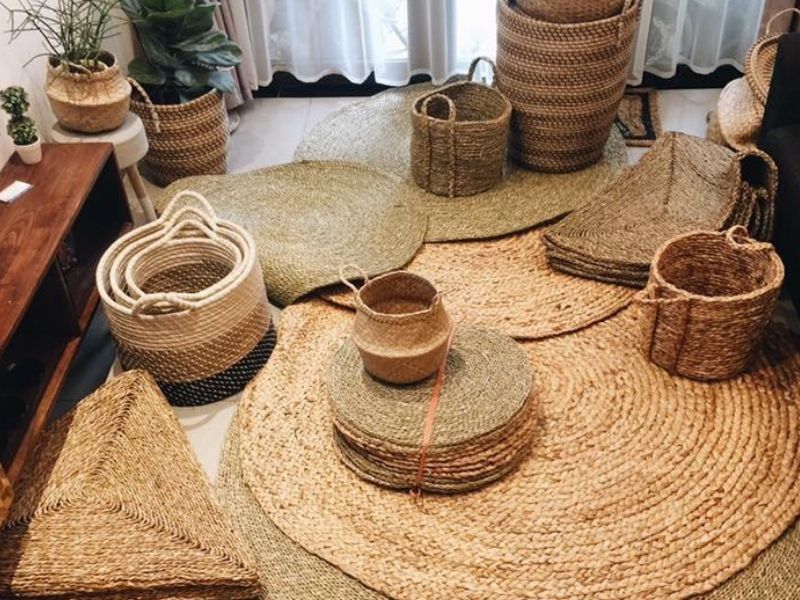 5+ mẫu thảm cói tròn tăng nét đẹp cho căn hộ của bạn