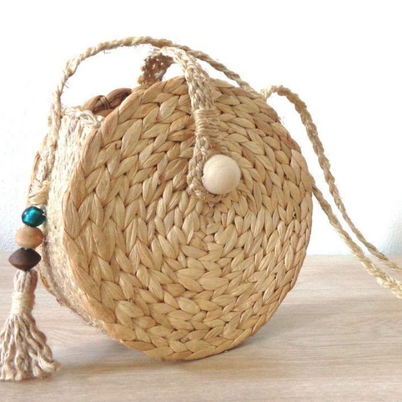 Tự tay làm túi xách handmade với dây thừng và cói đơn giản mà cực xinh