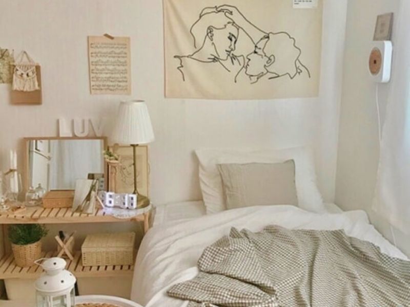 5 ý tưởng decor phòng ngủ phong cách vintage với đồ làm từ cói và lục