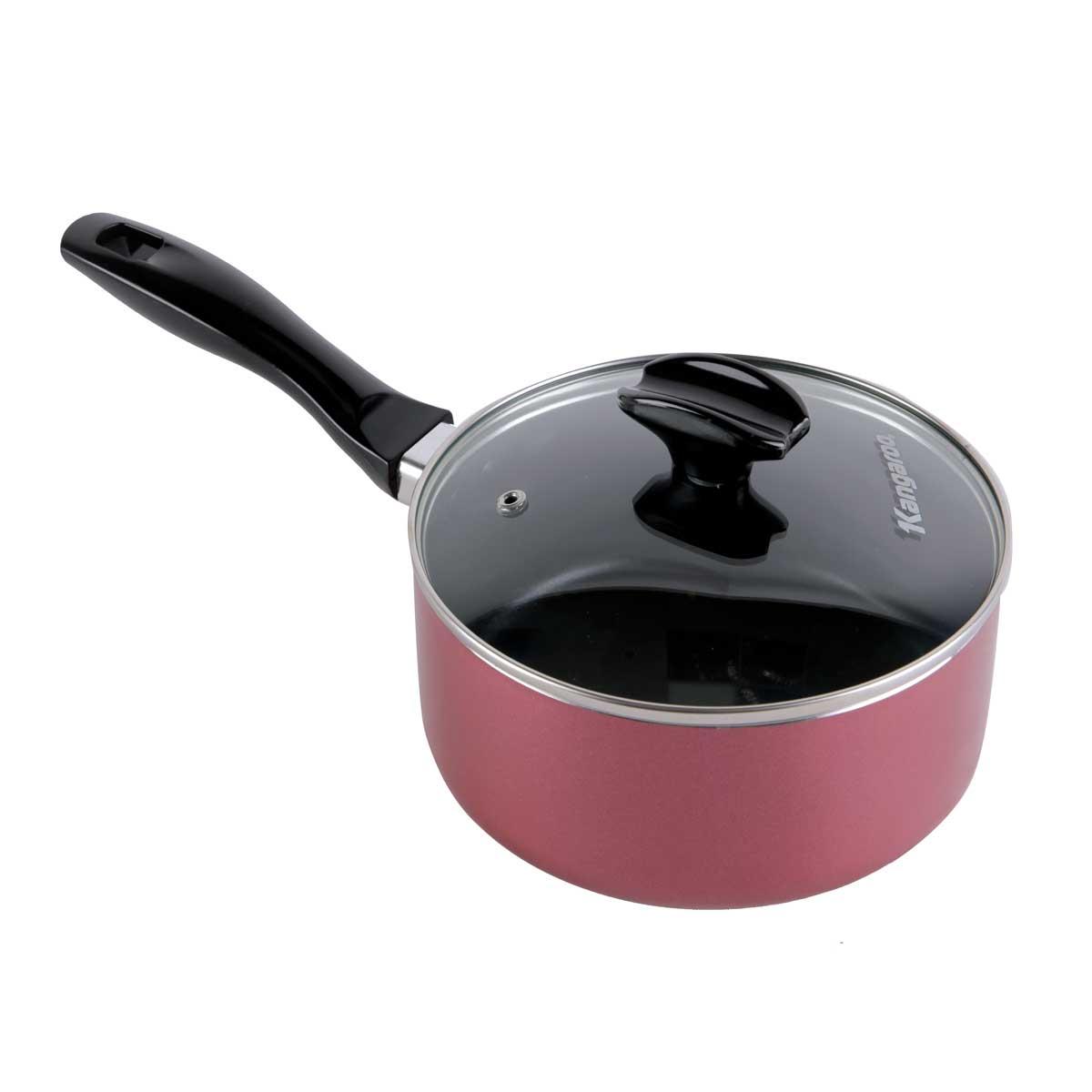 Nồi nhôm chống dính có nắp – đáy từ KG587