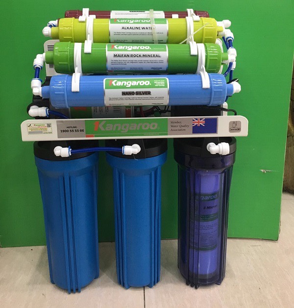Máy lọc nước Kangaroo 8 lõi không vỏ tủ KG108A (dòng A - hút sâu)